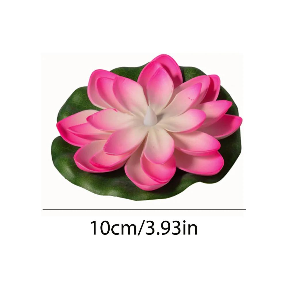 Lotus Floating Lantern Waterproof Decorative River Lantern Floating Pool Light Battery Operated Blessing Water Lily Candle Light