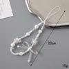 Simple Alien Pearl Star Charming Wrist Strap Phone Case Rope Jewelry for Women Trendy Love Pearl Bow Beaded Phone Chain Lanyard