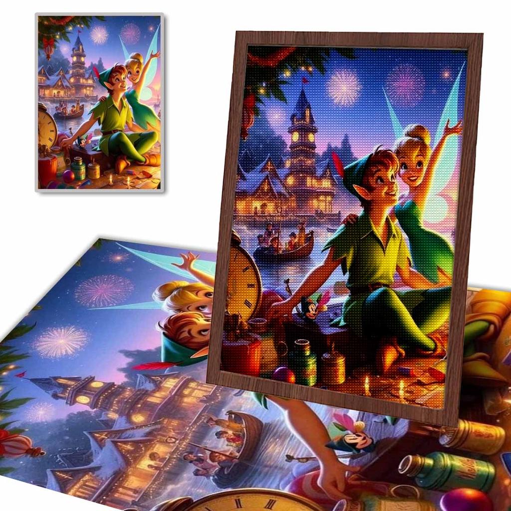 Full Round Diamond Painting The Elf Couple Art Rhinestone Picture Mosaic DIY 5D Cross Stitch Embroidery Home Decoration