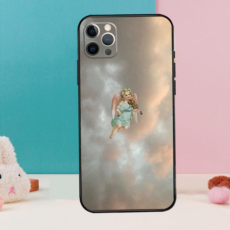 Coque de téléphone esthétique Ange de la Renaissance Pour iPhone 17 Air 16 15 14 13 11 12 Pro Max 12 13 mini 15 16 Plus 16e Cover Coque