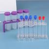 Test Tubes 4Pcs Test Tubes With Rack Plastic Test Tubes With Caps Science Tubes Bottles Holder For Scientific Experiments Set