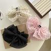 Sophisticated Demeanor Big Bow Hair Clip for Female, Trendy Hair Dressing Accessory, Ponytail Braid Grabbing Clip