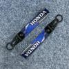Nylon Rope Motorcycle Keychain Auto Keyring Pendants For Honda Jazz Fit Avancier Crv Accord Pilot City Prelude Mugen Power XR-V BO8