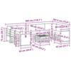 Garden Furniture Set Solid Acacia Wood