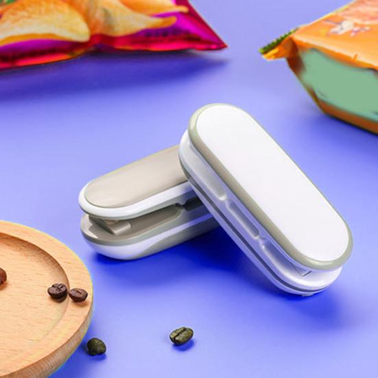 Mini Bag Sealer Přenosný stroj na uzavírání potravin Kompaktní praktický sáček na svačinu pro domácí kuchyni
