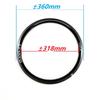 Litepro Rims 349 16x1-3/8 For Brompton Aluminum Alloy Double Wall All Black 20-24-28-36H Schrader valve Folding Bike Wheel Rim