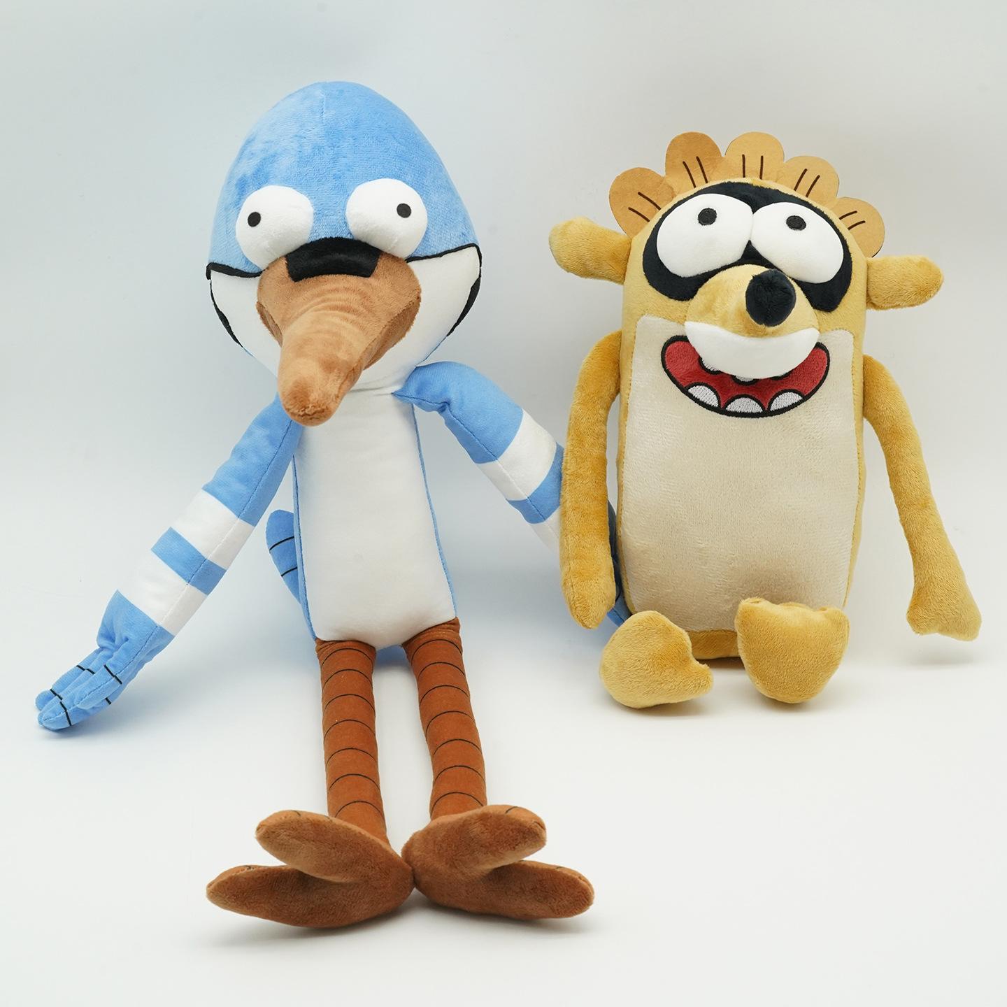 Nieuw Cartoon Regular Show Pluche Anime Accessoires Mordecai Rigby Benson Skips Pluche Pop Schattig Zacht Gevuld Pluche Speelgoed Cadeau