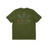 adidas Originals X PALACE Crossover SS22 SS22 Back Logo Printing Short Sleeve Green T-Shirt Men's HM9197