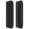 Tête de lit - MAISON EXCLUSIVE - Avec oreilles - Similicuir noir - Hauteur réglable - Pieds en bois
