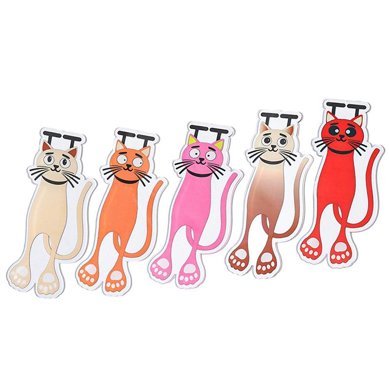 1 Pc Kawaii Black Cat Bookmarks For Books 3D Plastic Stereo Animal Book Mark For Student Teacher's Gifts Creative Stationery