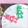 Cute Trendy Ins Style Frog Keychain Silicone Material Personalized Bag Accessory Gift