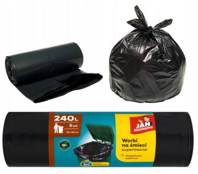Jan Niezbędny Garbage Bags 240l 8 Pieces Universal Black