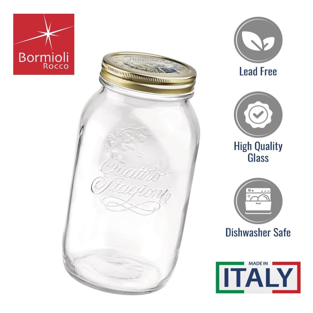 Bormioli rocco Quattro Stazione Jar RBR7905 1.5L 3.59920(00237)