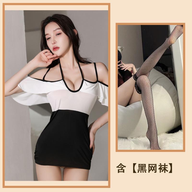 Sex Lingerie Sexy Pajamas Hip Skirt Sex Suit Secretary Bed Temptation Suspender Sex Pajama Skirt