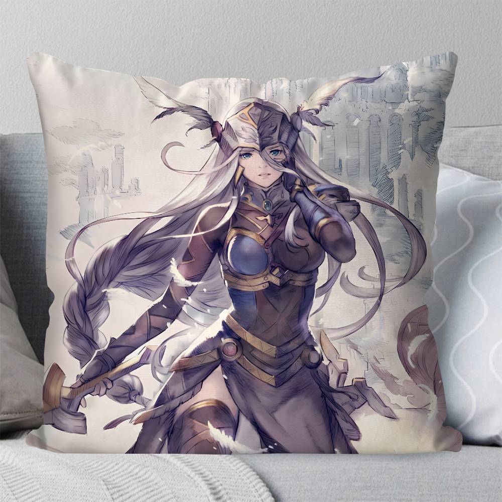Lenneth Game VValkyrie Anatomy Pillow Case Fashion Square Pillowcase Bedroom Sofa Room Ins Decoration Leisure