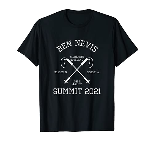 Climbed Ben Nevis Summit Club 2021 Hike Scottish Highlands T-Shirt