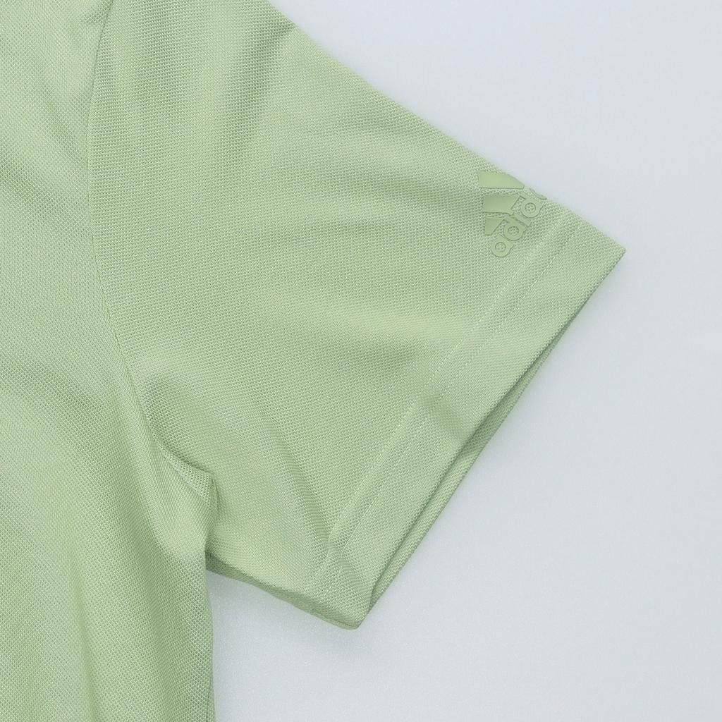 Adidas Logo Solid Color Casual Short Sleeve Polo Shirt Men Tops Magic-Yellow-Green JI9054