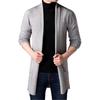Winter Coat Solid Color Slim Casual Cardigan Warm Men Sweater Coat for Daily Wear