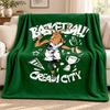 Milwaukee Bucks Decke Flanelldecke Weiche Gemütliche Plüschdecke für Sofa Bett Leichte Heimdekoration Outdoor Camping