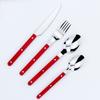 304 Stainless Steel Tableware 4 Pcs Set, Household Knife Fork Dessert Spoon, Restaurant Cutlery Sets with Stylish Designs