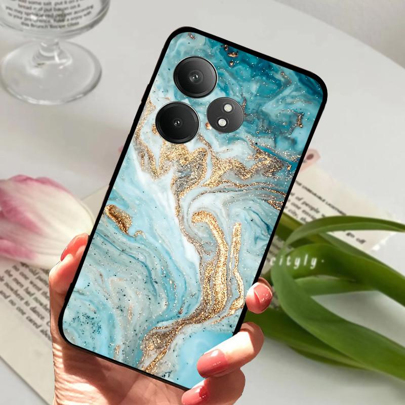 For Realme GT 6 GT6 Case Shockproof Soft TPU Silicone Phone Cover For Realme GT 6T Capa Realme GT6 GT6T Cartoon Matte Bumper