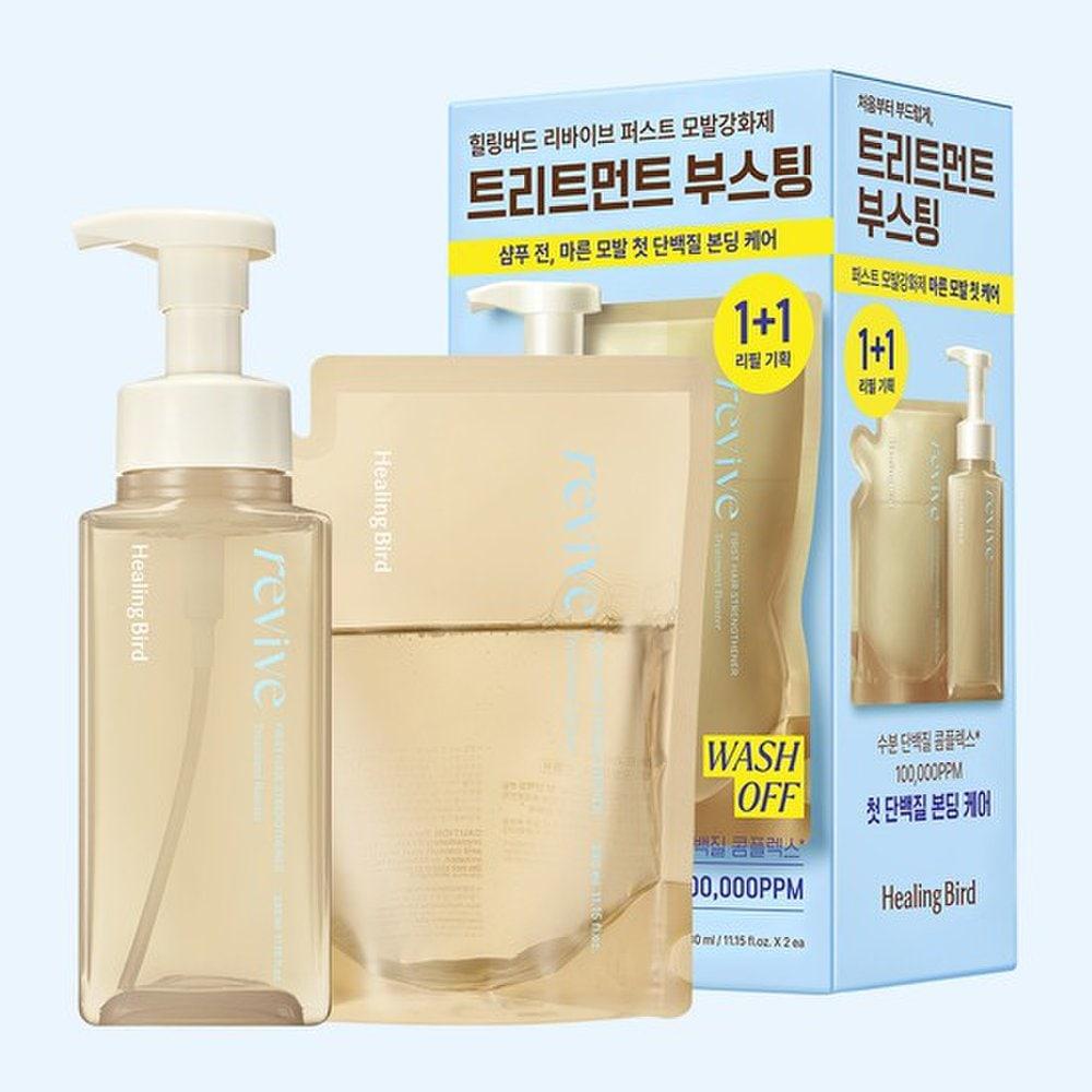 

Healing Bird Revive First Hair Strengthener Planning Set [Main Product 330ml + Refill 330ml]