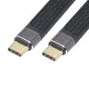 Xiwai Male To Male USB4 40Gbps 100W 8K Flat Slim FPC Data Cable for Laptop Mobile 13cm Type-C USB-C & Phone,