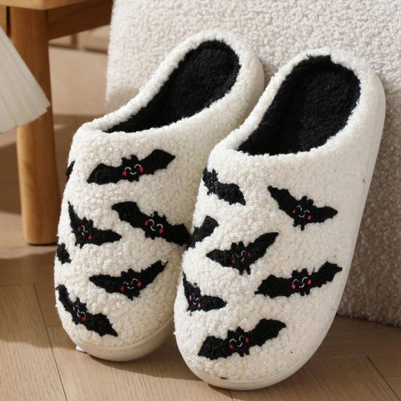 Slippers cotton slippers women winter christmas halloween cotton mop indoor home plush warm cotton slippers