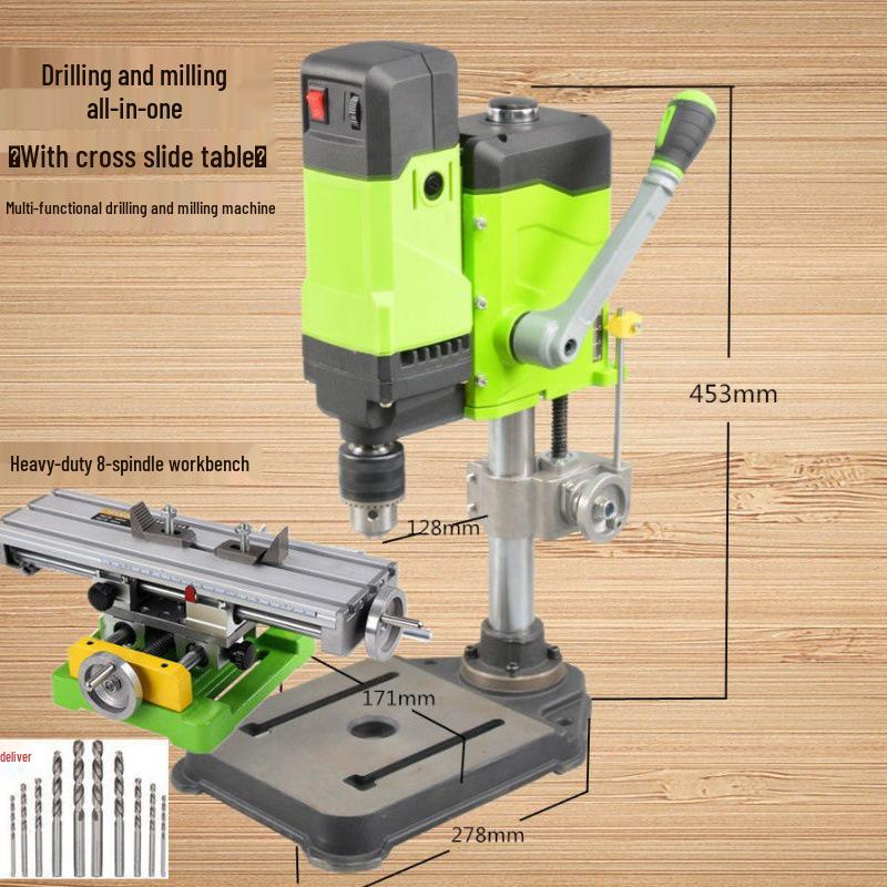 220V Multifunctional Desktop Electric Drill Press with Digital Display for Industrial and Household Use