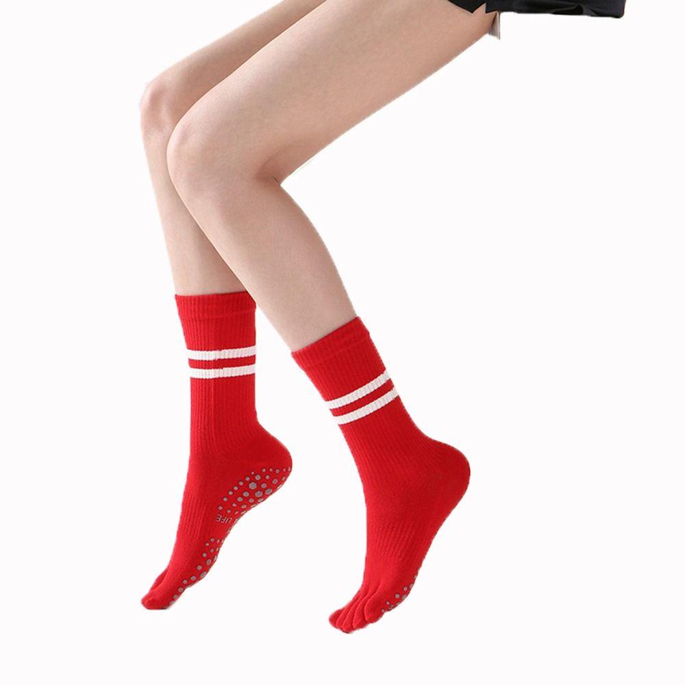 Socks Non-slip Sports Five Toe Five-Finger Socks Split Toe Socks Middle Tube Socks Female Hosiery