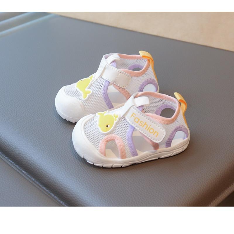 Summer Baby Sandals Soft Sole Non-slip Male Treasure 1-2 Years Old Female Bag Head Baby Shoes Breathable Infant Toddler Sandals
