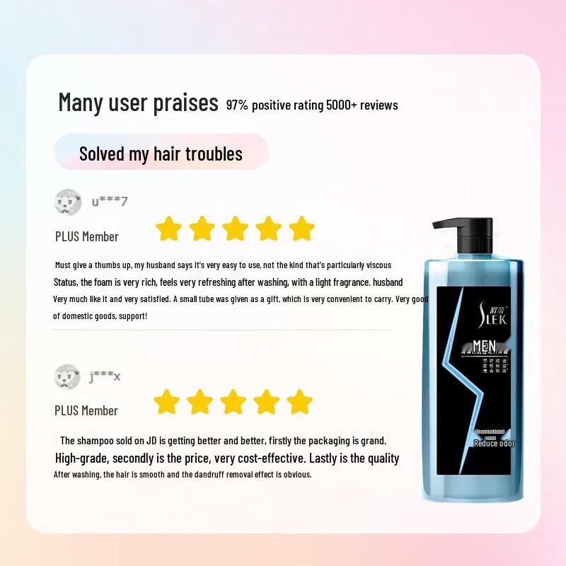 Shulei Men's Anti-Dandruff Fragrance Shampoo