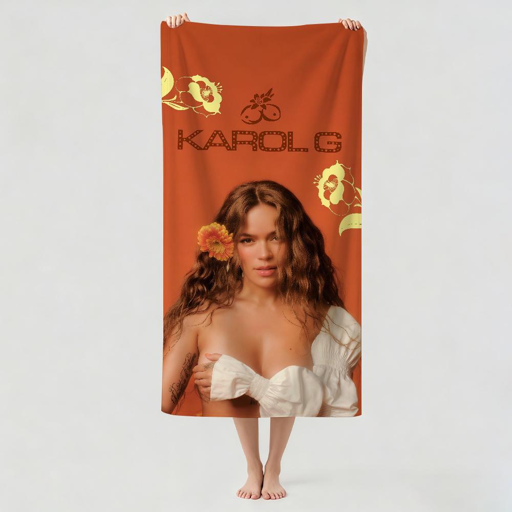 Colombian Singer K-Karol G Towel Drying Bath Towel Applicable To Light Swimming Camping Yoga Beach Out