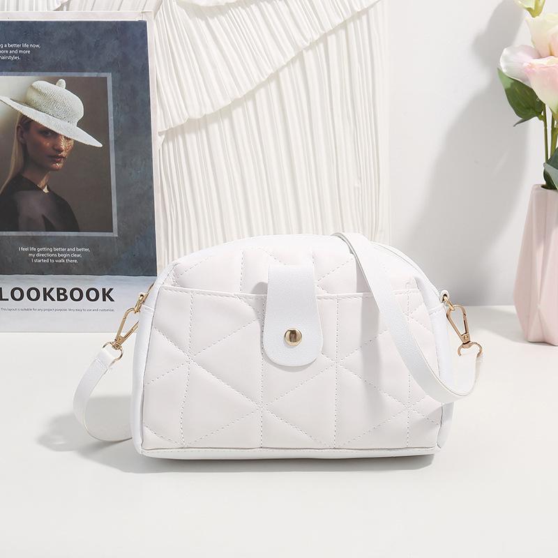 Rhombus Embroidery Camera Bag Fashion Small Bag Dámská crossbody kabelka Trendy všestranná taška na mobilní telefon