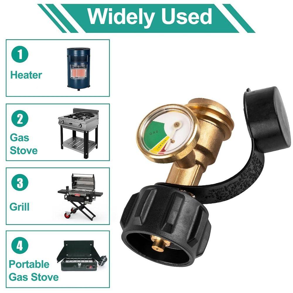Adjustable QCC1 Propane Refill Adapter QCC1/Type Propane Tank Gauge RV Use