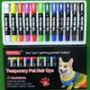 12 Farben Hundehaarfarbe Ungiftiger Tier-Marker Haustiersicher Haarfärbestift für Haustiere Haustier-Styling