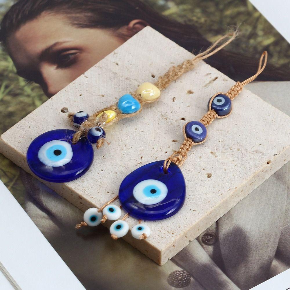 Rope Wall Hanging Home Wall Hanger Blue Eye Key Chain Demon Eye Pendant Car Hanger Decoration