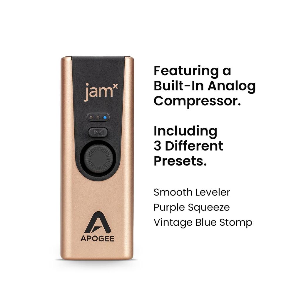 Apogee Audio Interface Guitar Recording DTM iOS Compatible Jam X