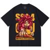 230 Gsm 100% Cotton Dragon Ball V42 Goku SSJ4 Print Unisex Heavy Cotton T Shirt
