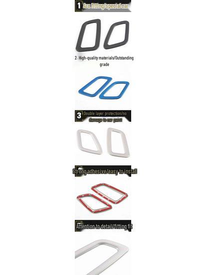 Zhonghua V6 Stainless Steel Center Console Air Outlet Decorative Sticker