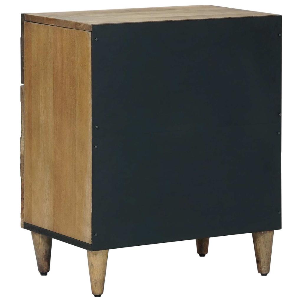 Bedside Table Brown 50 x 33 x 60 cm Solid Mango Wood
