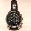 Used EDIFICE CASIO Watch Leather Strap Black