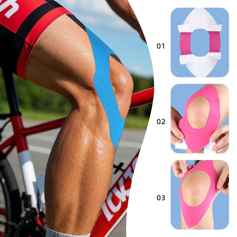 Kinesiology Tape Pre Cut Durable Muscle Elastic Support Tape Breathable Knee Muscle Patch Athletic Sports Tape