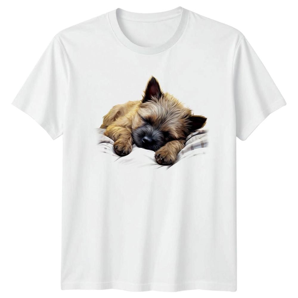 Sleeping Puppy Dogs Animals Unisexs TShirt Unisexs Tee Graphic Unisex Top a S