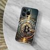 Digital Art Bitcoin Phone Case For iPhone,14,13,XR,SE,12,15,Pro,Max,Plus,11,17,16,X,XS,Mini Transparent Soft Cover