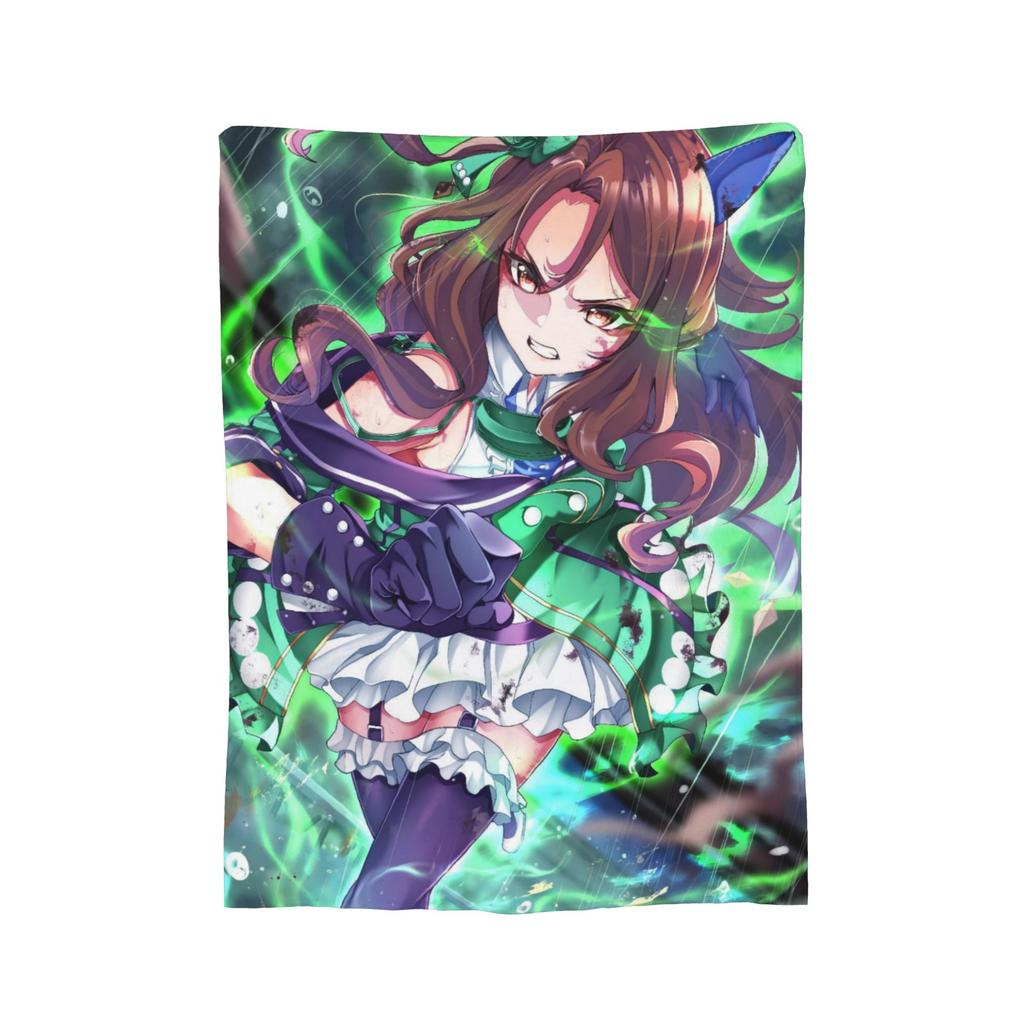 Uma Musume Pretty Derby Blankets Flannel Decoration  Multi-function Super Soft Throw Blanket for Sofa Office Bedding Throws