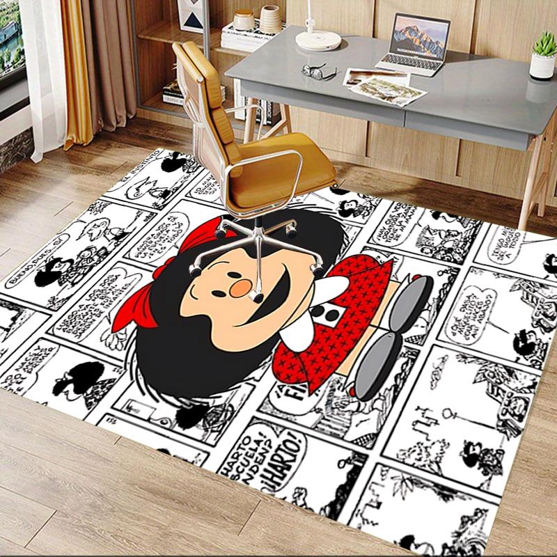 1pc Mafaldas Adventures Carpet for Playroom Bedroom Living Room Sofa Home Decor,kids Game Area Rug Non-slip Floor Mat Y73036