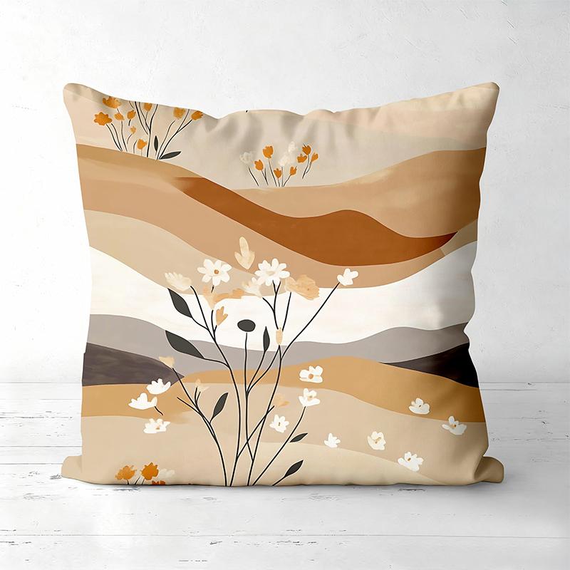 Autumn Landscape Printed Throw Pillow Covers Set Polyester pillowcase, sofa decorative cushion cov Headboard Pillow