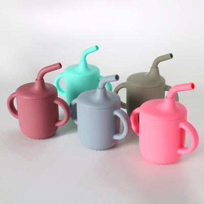 180ml Practical Baby Drinking Cup Comfortable To Hold Anti-drop Multicolor Double Ear Sippy Infant Supplies