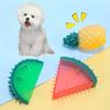 Dog Chew Toy Fruit Squeaky Teeth Cleaning Puppy Toy Summer Bite-resistant Interactive Dog Toy Supplies